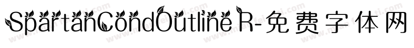 SpartanCondOutline R字体转换